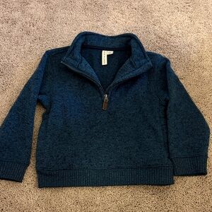 Cozy Blue Half-Zip Sweater